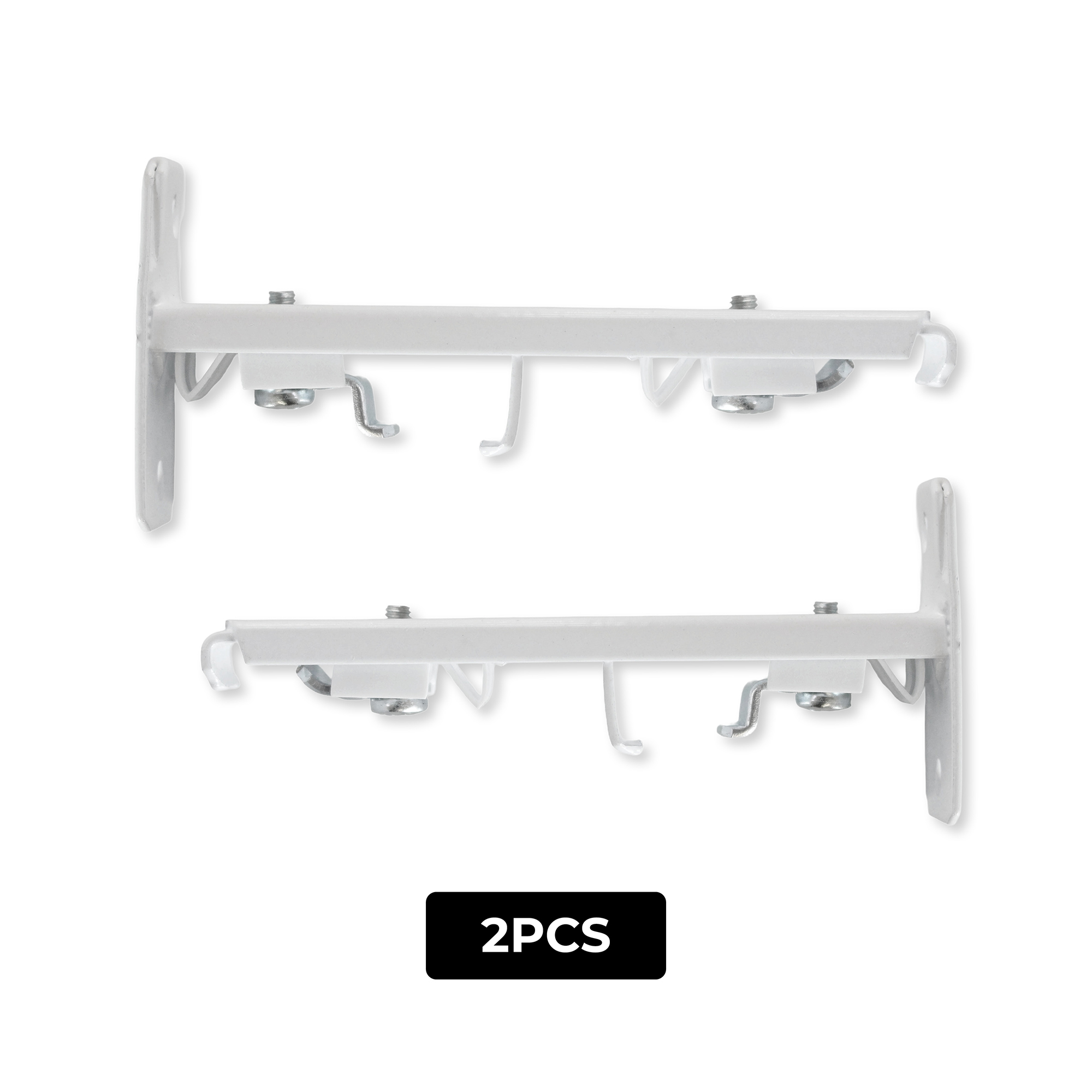 Curtain Track Superior Bracket Double White - Image 2
