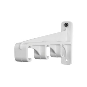 CURTAIN TRACK PLASTIC BRACKET TRIPLE WHITE