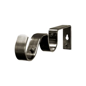 32mm Curtain Rod Double Bracket Brushed Bronze