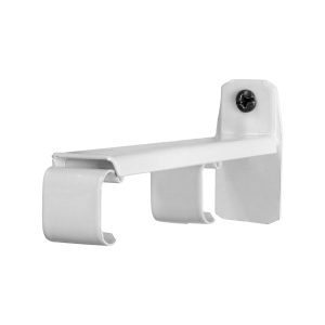 CURTAIN TRACK C RAIL METAL BRACKET DOUBLE WHITE