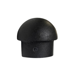 25mm Steel Curtain Rod Dome Finial Black