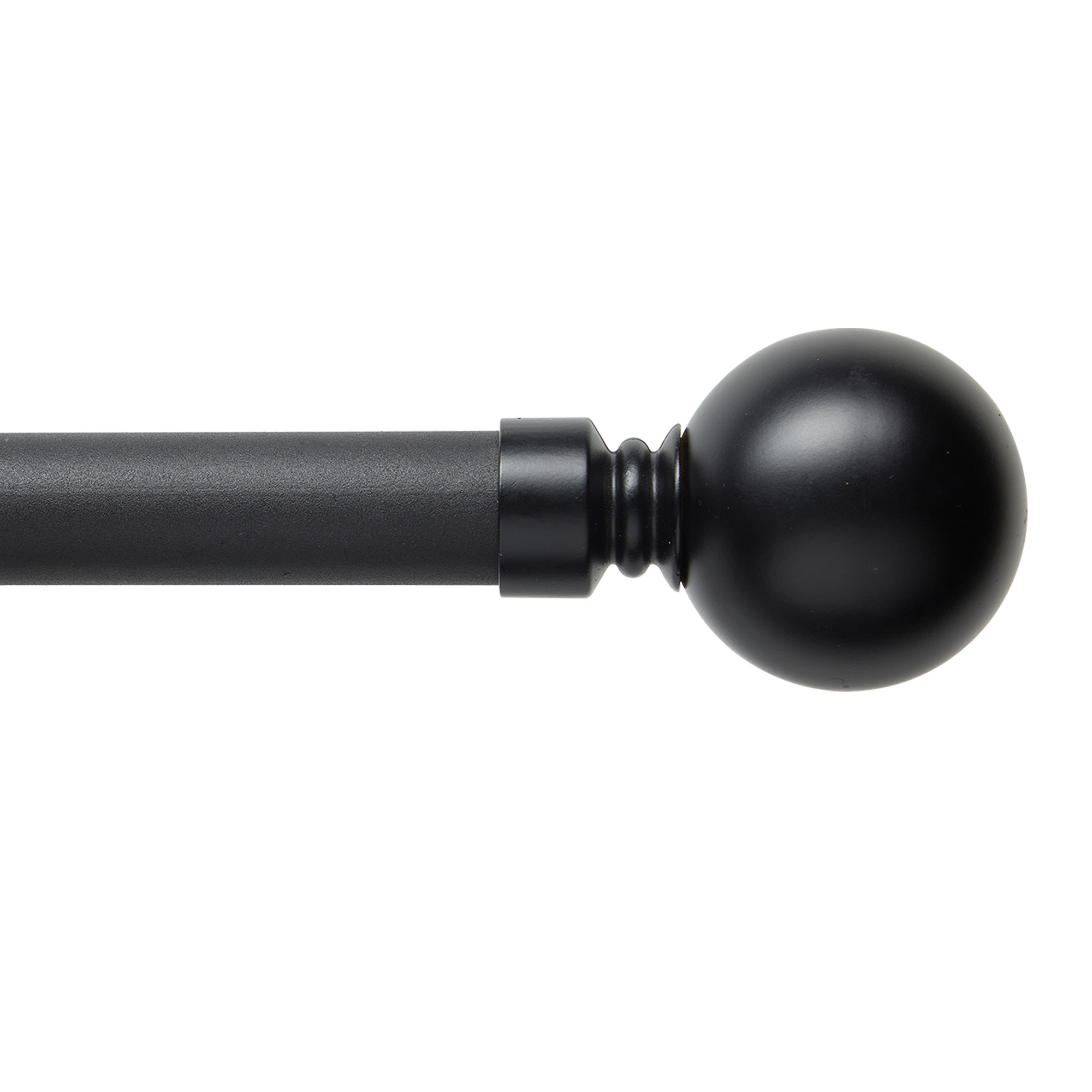 32mm Steel Curtain Rod Black Decorland Decorland 32mm Steel Curtain Rod Black Decorland Decorland