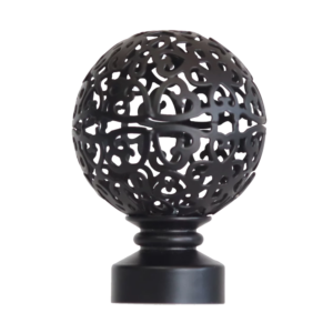32mm Finial Mesh Ball Black