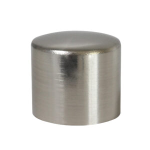 25mm End Cap Finial Brushed Silver