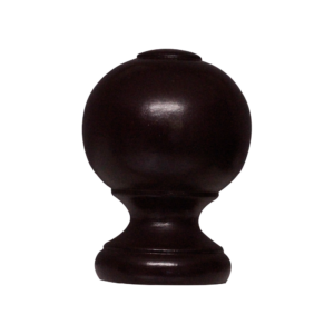 35mm Wooden Ball Finial Mahogany