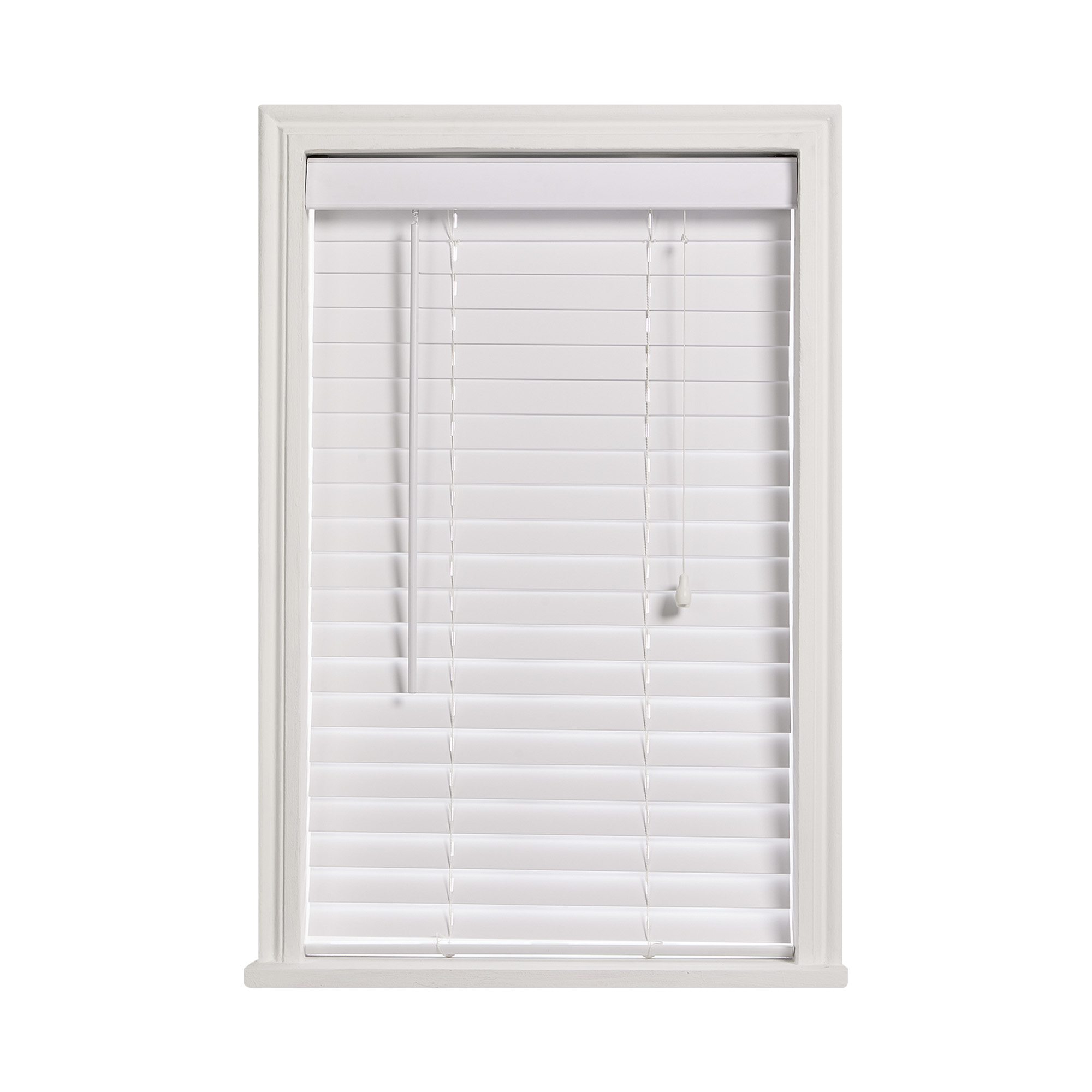 50mm Fauxwood Venetian Blind Smooth White • Decorland : Decorland