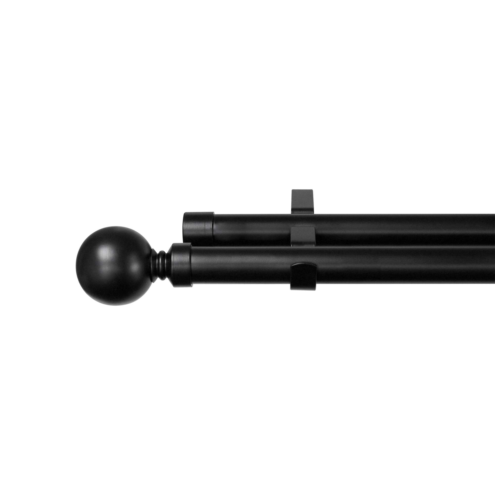 28-32MM DOUBLE EXPANDING STEEL ROD SET BLACK 2.6M-5.0M