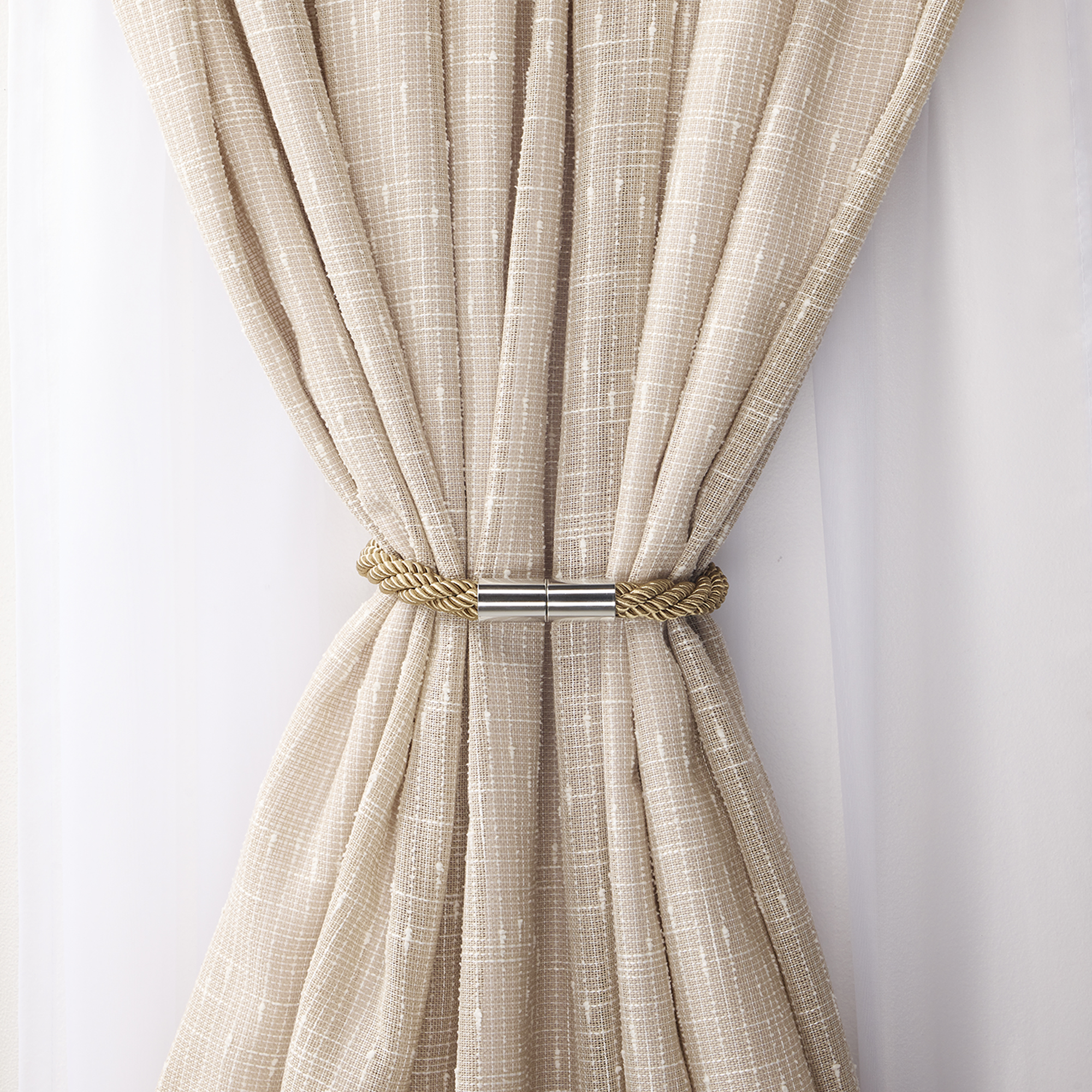 Magnetic Twist Rope Tieback | Fawn - Image 2