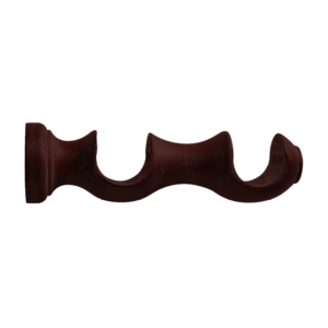 35 mm Wood Double Bracket Mahogany