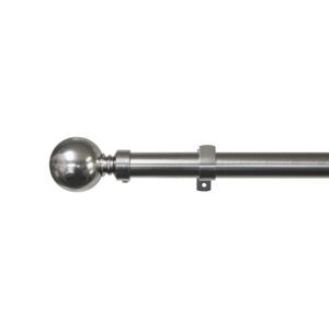 25-28MM EXPANDING STEEL ROD SET BRUSHED SILVER 2.2M-4.0M