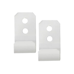 CURTAIN TRACK C RAIL CEILING METAL BRACKET DOUBLE WHITE